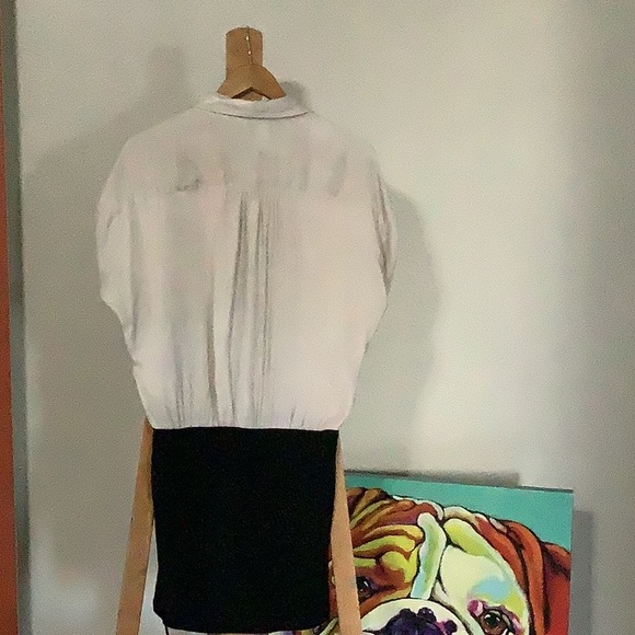 Two-Tone Button-Up Dress - Picture 3 of 3